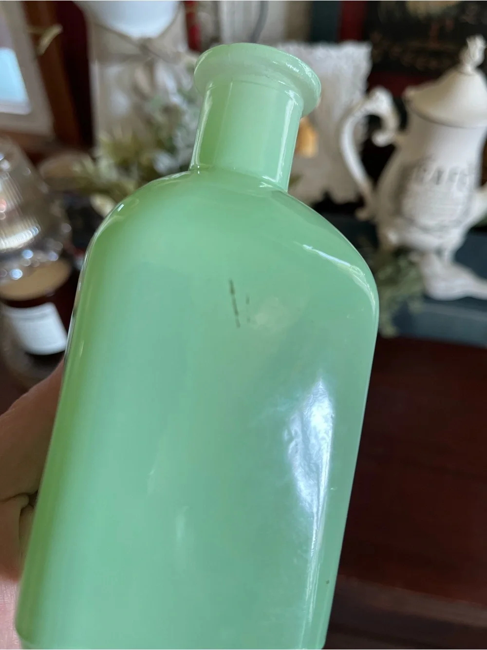 Hearth & Hand with Magnolia Mint Green Milk Glass Vase